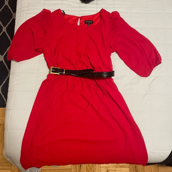 RED ENFOCUS DRESS - Picture 3 of 3